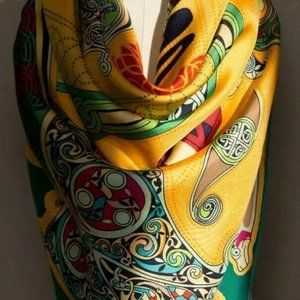 %100 Mulberry silk scarf shawl wrap 18mm Twill